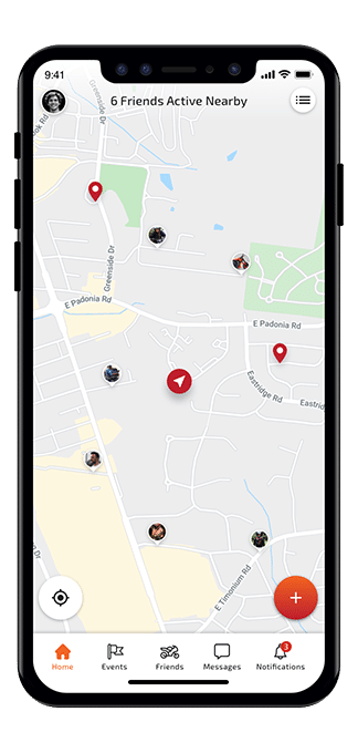 RiderLink® home feed